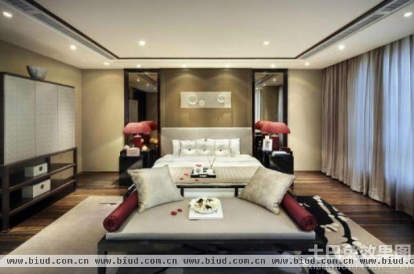 中式家庭设计卧室效果图欣赏