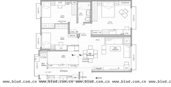 82.5平两室两厅雅居