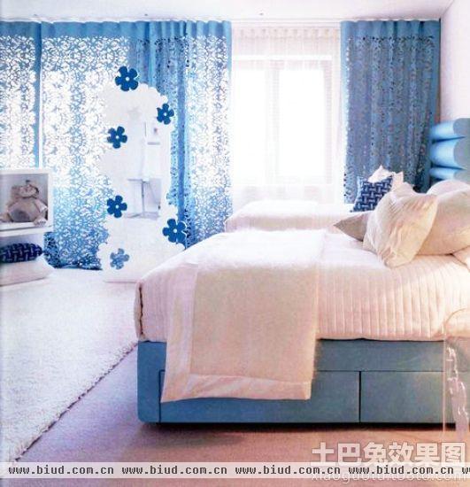 宜家设计时尚卧室窗帘图片欣赏