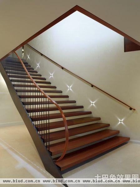 美式设计装修楼梯图片欣赏大全2014