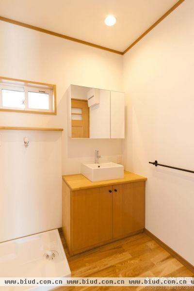 日式风格整体浴室柜效果图