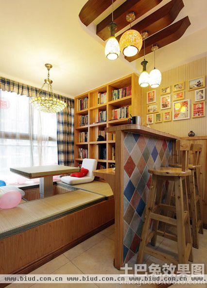 室内小户型小书房榻榻米设计图片