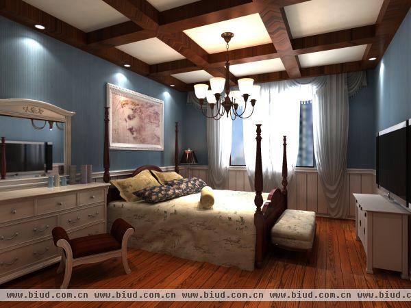 欧美式卧室设计-阔达装饰
