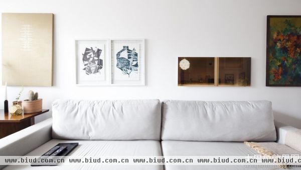 北欧风格客厅沙发墙装饰画图片