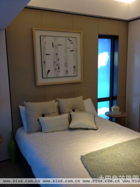 日式设计卧室床头背景墙图片