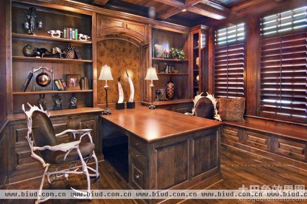美欧家庭装修设计书房效果图欣赏大全