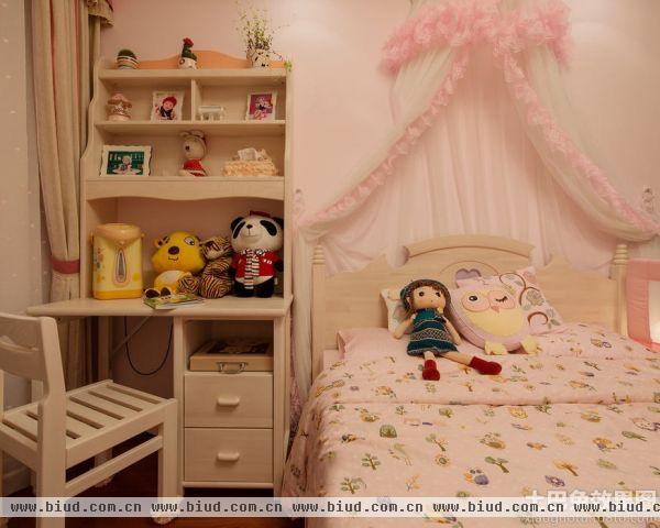 粉色温馨女儿童房装修效果图2014