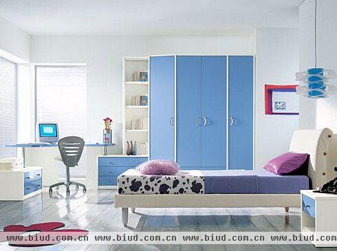 不一样的蓝 蓝色卧室室内设计