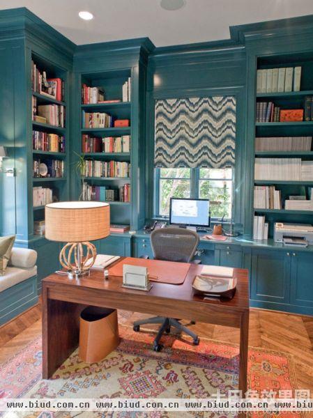 美式家庭设计装修书房效果图欣赏大全