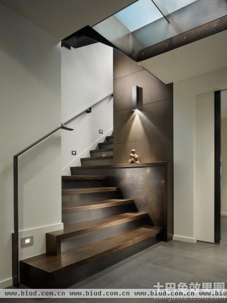 现代家庭设计复式楼梯图片
