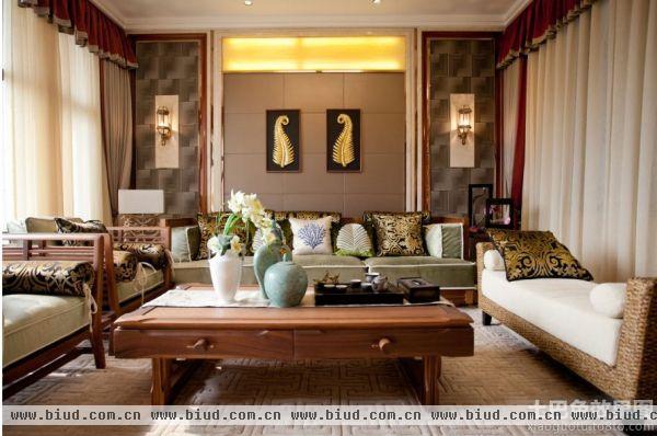 东南亚风格装修客厅设计图片