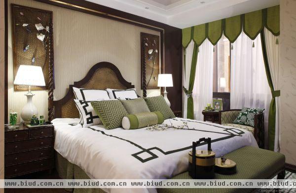 中式房屋卧室装修图欣赏