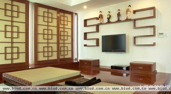 中式家庭设计日式客厅榻榻米图片