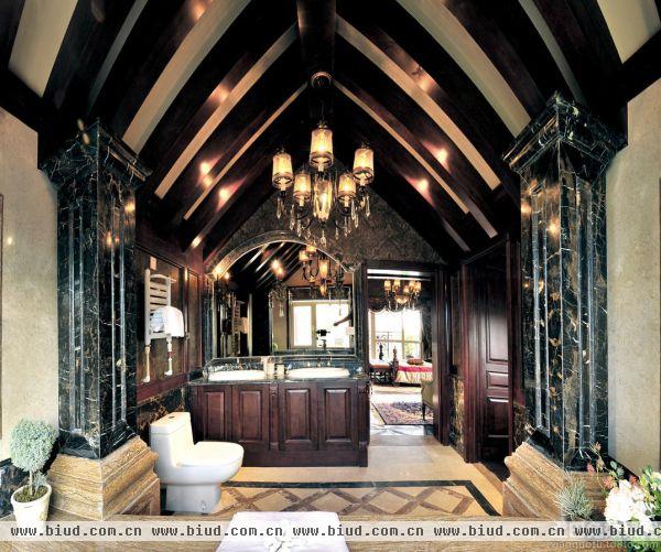 美式古典家装室内阁楼图片