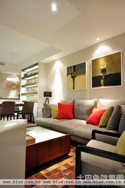 最新简约客厅沙发墙装饰画图片