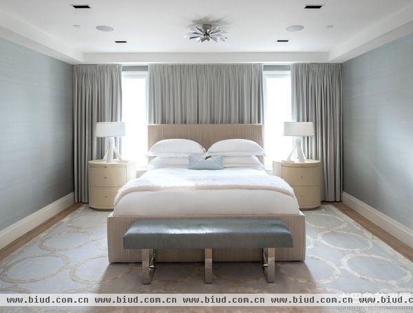 北欧设计时尚卧室窗帘图片大全2014