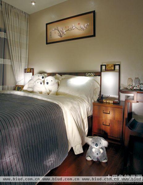 中式家庭设计室内卧室图片