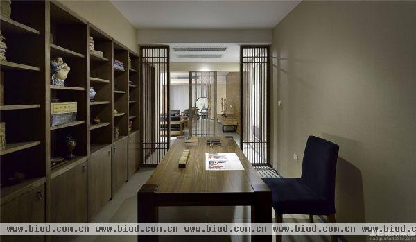 中式风格书房设计图片大全2014