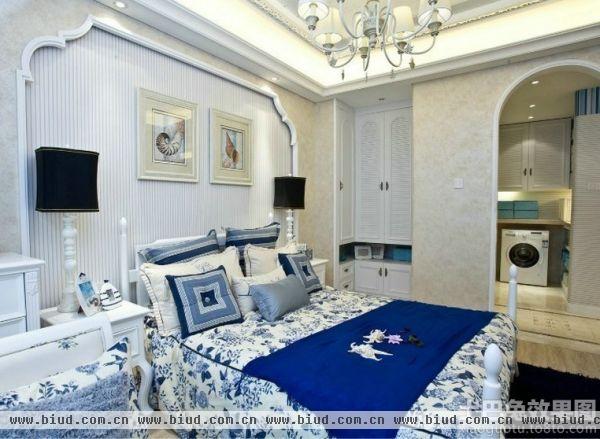 地中海风格设计卧室图片欣赏大全