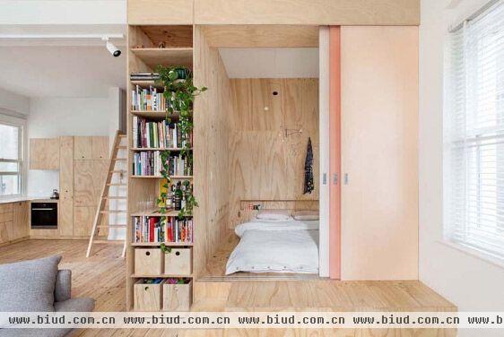 木色温润延伸 简约设计采光公寓