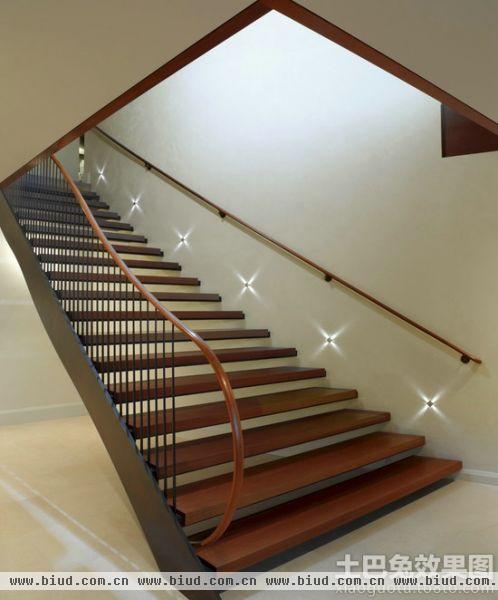美式风格精装修楼梯效果图