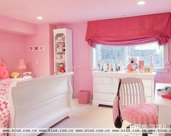 家装粉色儿童房装修图片欣赏