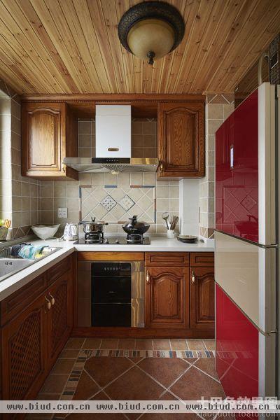 地中海风格实木厨房装修图片