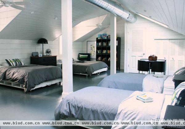北欧设计室内卧室阁楼图片欣赏