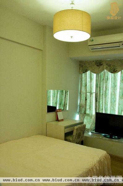 日式家庭设计卧室窗帘效果图