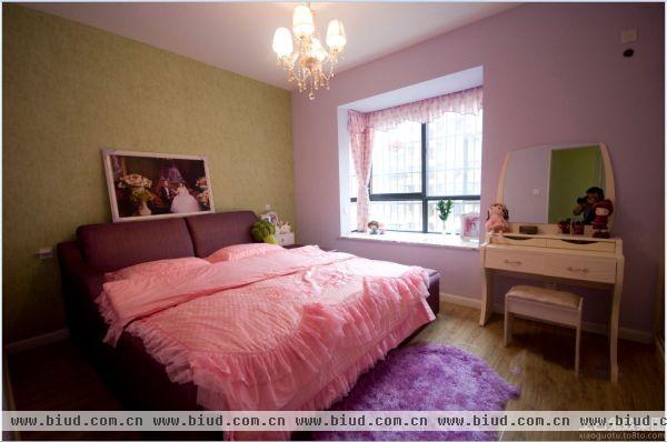 东南亚风格粉色卧室图片