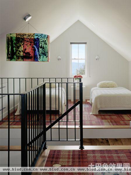 极简主义设计卧室阁楼图片