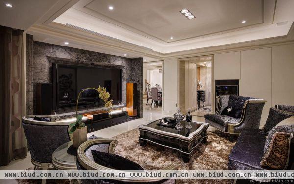 新古典风格家居客厅装潢设计