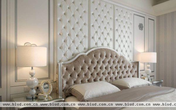 新古典欧式卧室床头软包背景墙图片