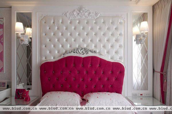 新古典欧式风格卧室床头软包背景墙图片