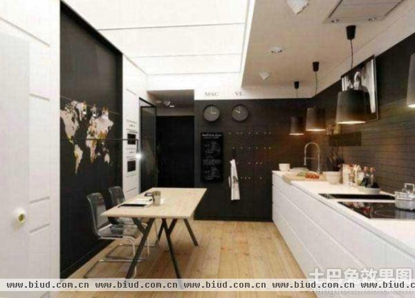 现代简约室内厨房效果图