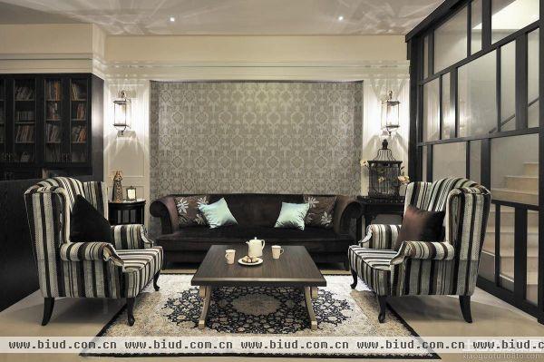 新古典客厅沙发家具摆放图片
