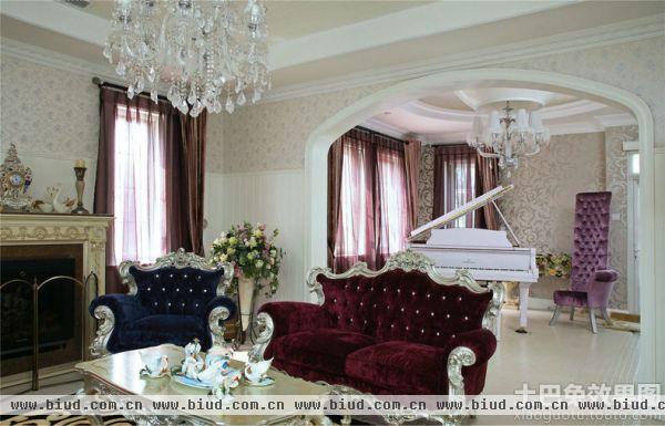 新古典风格别墅客厅沙发效果图