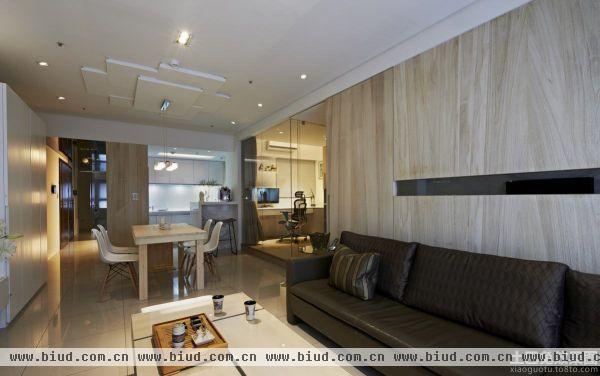 77平米简约小户型公寓室内装修设计
