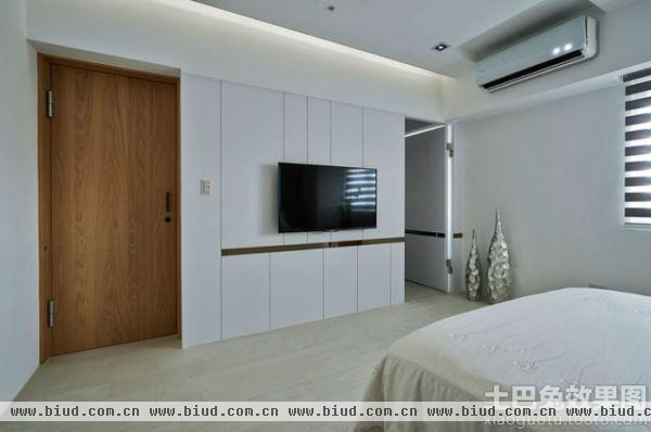 2014现代家装设计卧室电视背景墙图片