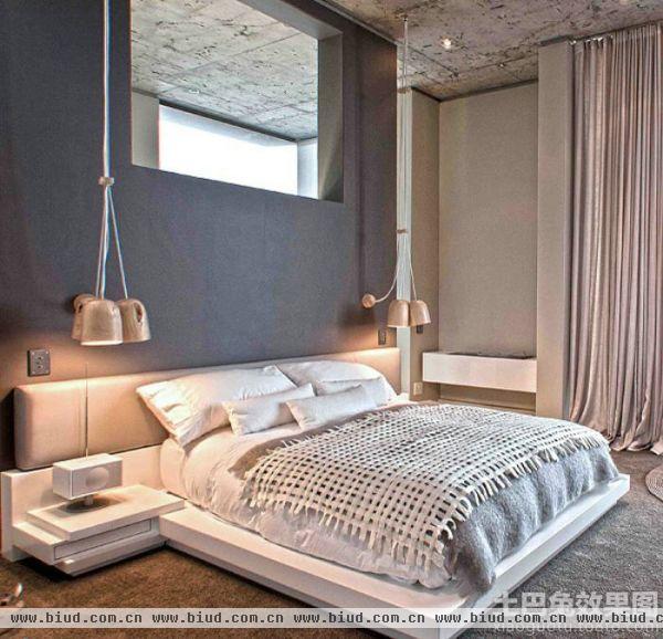北欧设计室内卧室图片大全2014