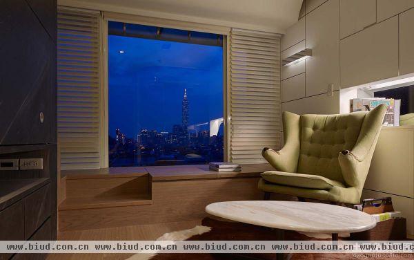 现代公寓家装飘窗效果图