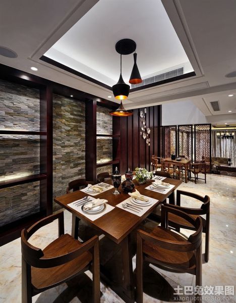 中式风格餐厅图片欣赏2014