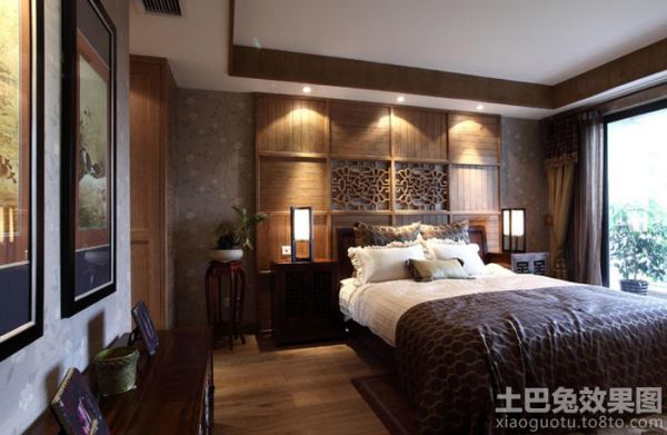 中式公寓时尚卧室设计图片