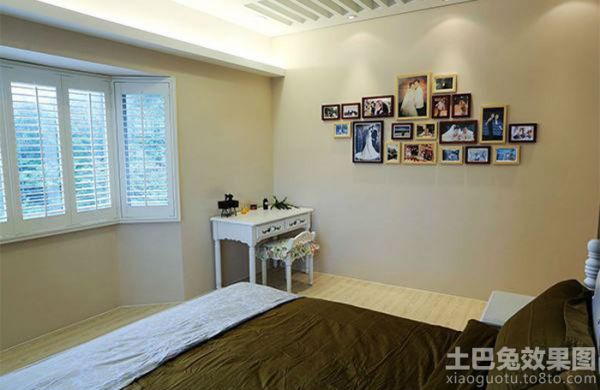 美式风格卧室照片墙设计图片