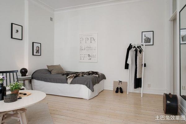 北欧风格设计小卧室图片