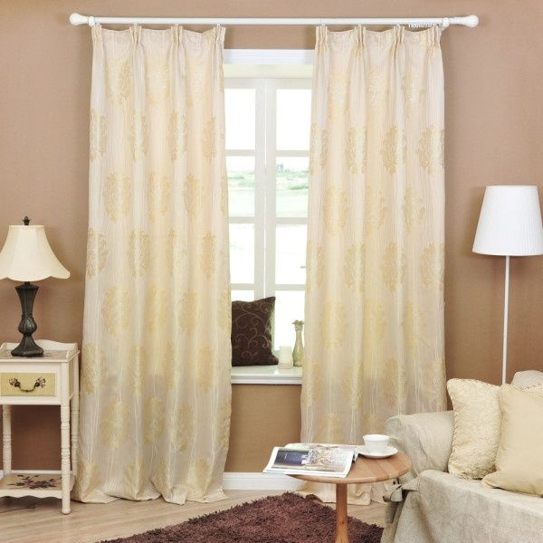 客厅窗帘装修效果图 2012年新款窗帘