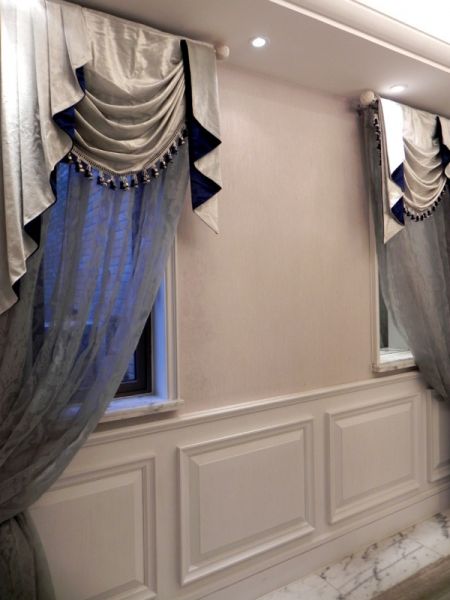 欧式窗帘效果图 客厅窗帘颜色搭配图片