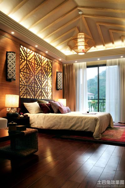 东南亚设计卧室阁楼图片