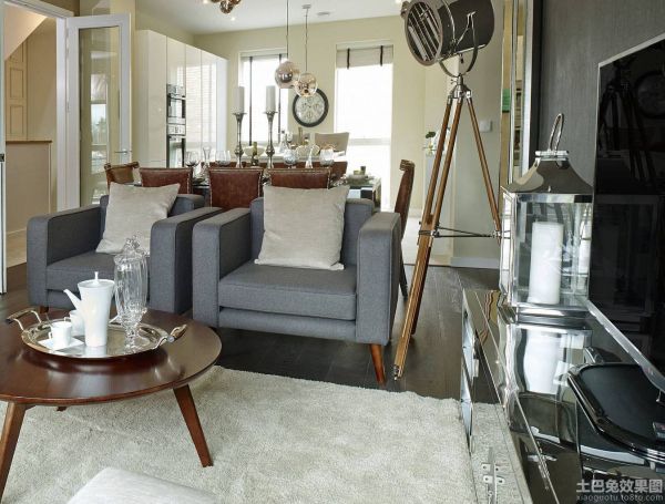 经典美式客厅家具沙发椅图片