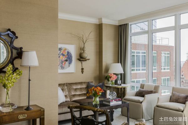 美式风格公寓客厅装修图